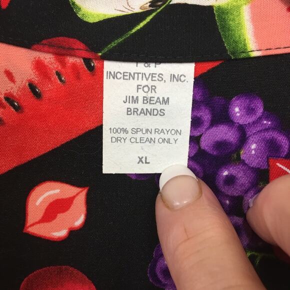 Jim Beam Dekuvper‎ Pucker Button Down Shirt Men’s XL Rare Incentives Shirt - Picture 5 of 5